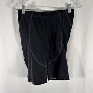 Sportneer Bike Shorts Men's Large Black Padded Pull On Spandex Elastic Waist